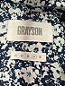 Grayson Print Blue Long Sleeve Blouse Size Lg (4) - photo 7