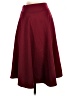 Doublju Solid Burgundy Formal Skirt Size S - photo 1