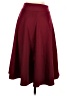 Doublju Solid Burgundy Formal Skirt Size S - photo 2