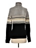 Mandee Color Block Gray Turtleneck Sweater Size S - photo 1