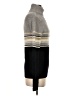 Mandee Color Block Gray Turtleneck Sweater Size S - photo 4