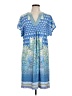 Bianca Paisley Blue Casual Dress Size 10 - photo 1