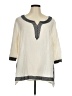 Ellos 100% Cotton Ivory 3/4 Sleeve Blouse Size 1X - photo 1