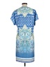 Bianca Paisley Blue Casual Dress Size 10 - photo 2
