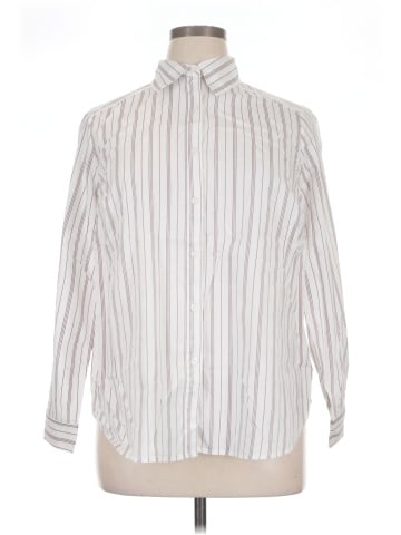 Roaman's Long Sleeve Button-Down Shirt (view 1)