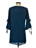 Chenault Blue 3/4 Sleeve Top Size S - photo 2