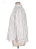 Roaman's 100% Cotton Stripes Ivory Long Sleeve Button-Down Shirt Size 14 - photo 5