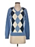 IZOD 100% Cotton Argyle Blue Pullover Sweater Size S - photo 1