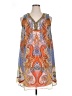 Studio One 100% Polyester Paisley Orange Casual Dress Size 14 - photo 1