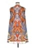 Studio One 100% Polyester Paisley Orange Casual Dress Size 14 - photo 2