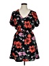 Blush 100% Polyester Floral Black Casual Dress Size 1X - photo 1