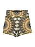 Wolven Paisley Gold Athletic Shorts Size XS - photo 2