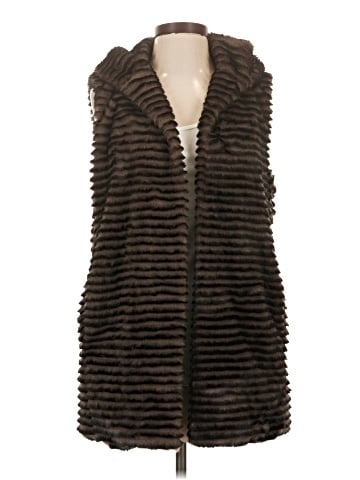 T Tahari Faux Fur Vest (view 1)