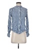 Gap 100% Rayon Stripes Blue Long Sleeve Blouse Size S (petite) - photo 1