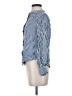 Gap 100% Rayon Stripes Blue Long Sleeve Blouse Size S (petite) - photo 5
