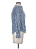Gap 100% Rayon Stripes Blue Long Sleeve Blouse Size S (petite) - photo 4