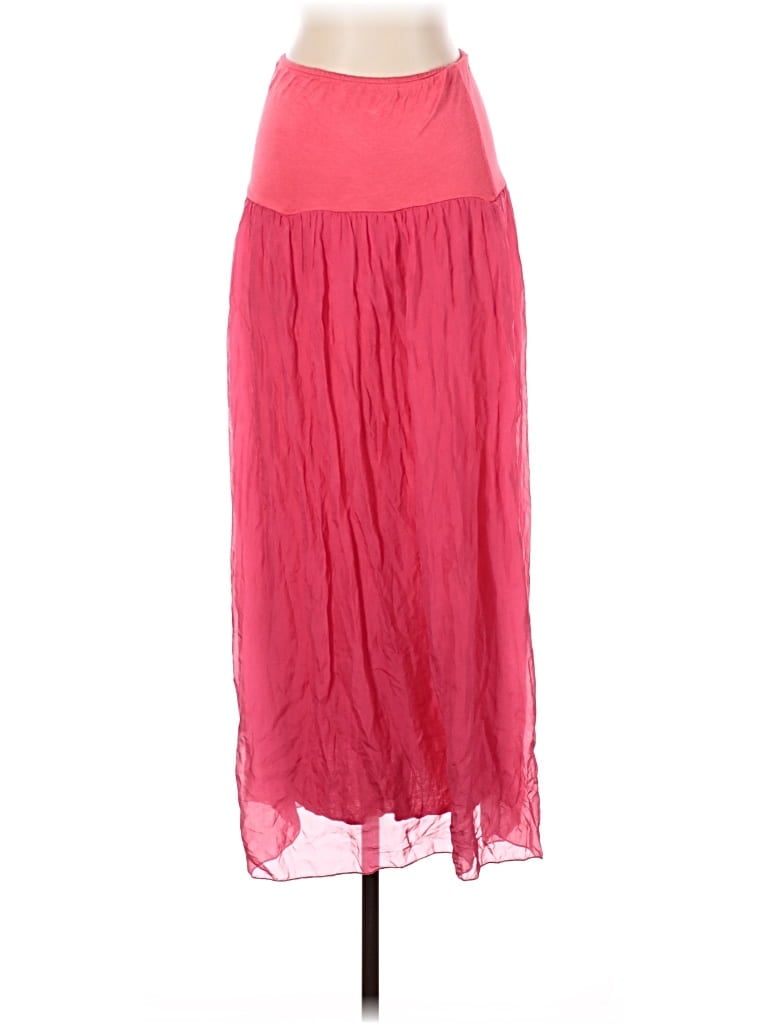 Pre-owned Lola Silk Skirt In Pink