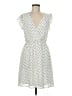 Hem & Thread 100% Polyester Polka Dots White Casual Dress Size M - photo 1
