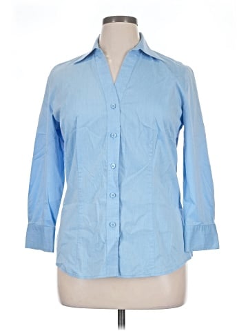 Worthington 3/4 Sleeve Button-Down Shirt (view 1)