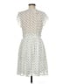 Hem & Thread 100% Polyester Polka Dots White Casual Dress Size M - photo 2