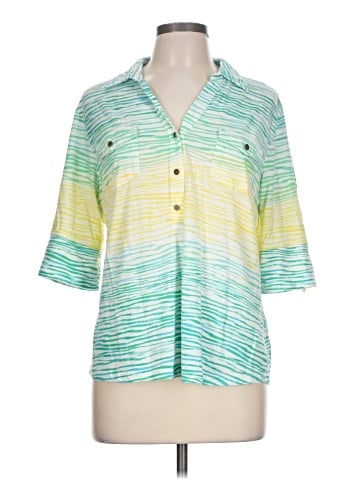 Cathy Daniels 3/4 Sleeve Button-Down Shirt (view 1)