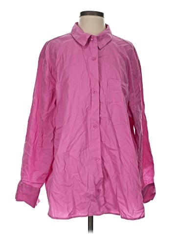 Divided by H&M Long Sleeve Button-Down Shirt (view 1)