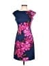 Wisp Print Blue Cocktail Dress Size 2 - photo 1