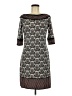 Max Studio Print Gray Casual Dress Size M - photo 1