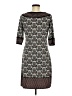 Max Studio Print Gray Casual Dress Size M - photo 2