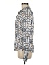 Etcetera 100% Viscose Print Silver Long Sleeve Blouse Size 8 - photo 5