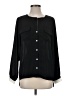 Everly 100% Polyester Black Long Sleeve Blouse Size S - photo 1