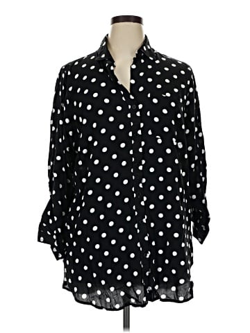 Velvet Heart 3/4 Sleeve Button-Down Shirt (view 1)