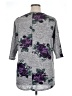 Bobbie Brooks Floral Gray 3/4 Sleeve T-Shirt Size XL - photo 2