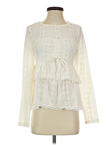 Listicle Long Sleeve Blouse (view 1)