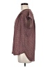 Pleione 100% Polyester Polka Dots Brown Short Sleeve Blouse Size M - photo 5