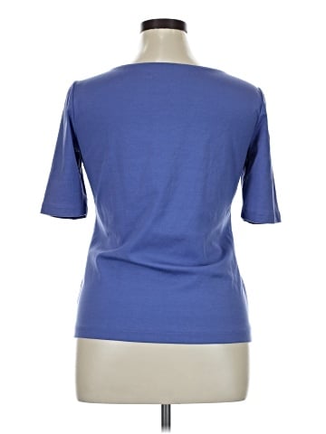 Lafayette 148 New York Short Sleeve Top (view 2)