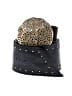 Fossil 100% Leather Black Leather Belt Size L - photo 1