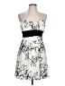 Speechless Graphic Ivory Cocktail Dress Size L - photo 1