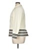 J.Crew Stripes Ivory Blazer Size XL - photo 5