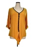 Notations Yellow 3/4 Sleeve Blouse Size 1X - photo 1