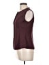 H&M Burgundy Sleeveless Blouse Size L - photo 5