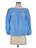 J.Crew Blue 3/4 Sleeve Blouse Size 2 (petite) - photo 1