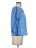 J.Crew Blue 3/4 Sleeve Blouse Size 2 (petite) - photo 4
