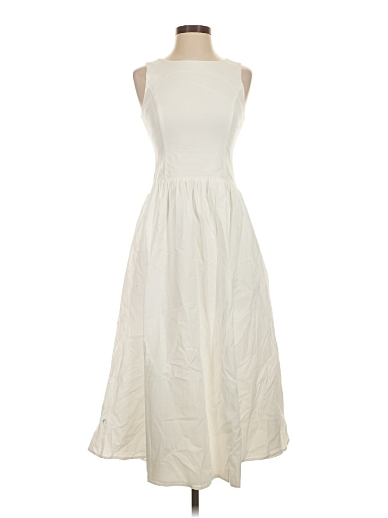 Pre-owned Wayf Casual Dress In Ivory