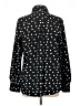 Merona 100% Polyester Polka Dots Black Long Sleeve Blouse Size L - photo 2