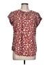 Monday Fun Burgundy Short Sleeve Blouse Size L - photo 1