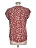 Monday Fun Burgundy Short Sleeve Blouse Size L - photo 2