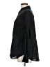 H&M Solid Black Long Sleeve Button-Down Shirt Size L - photo 5
