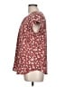 Monday Fun Burgundy Short Sleeve Blouse Size L - photo 5