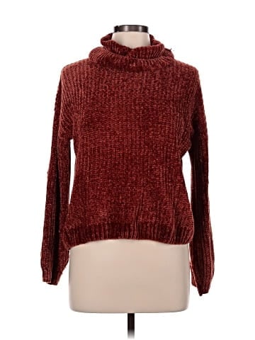 Pink Rose Turtleneck Sweater (view 1)